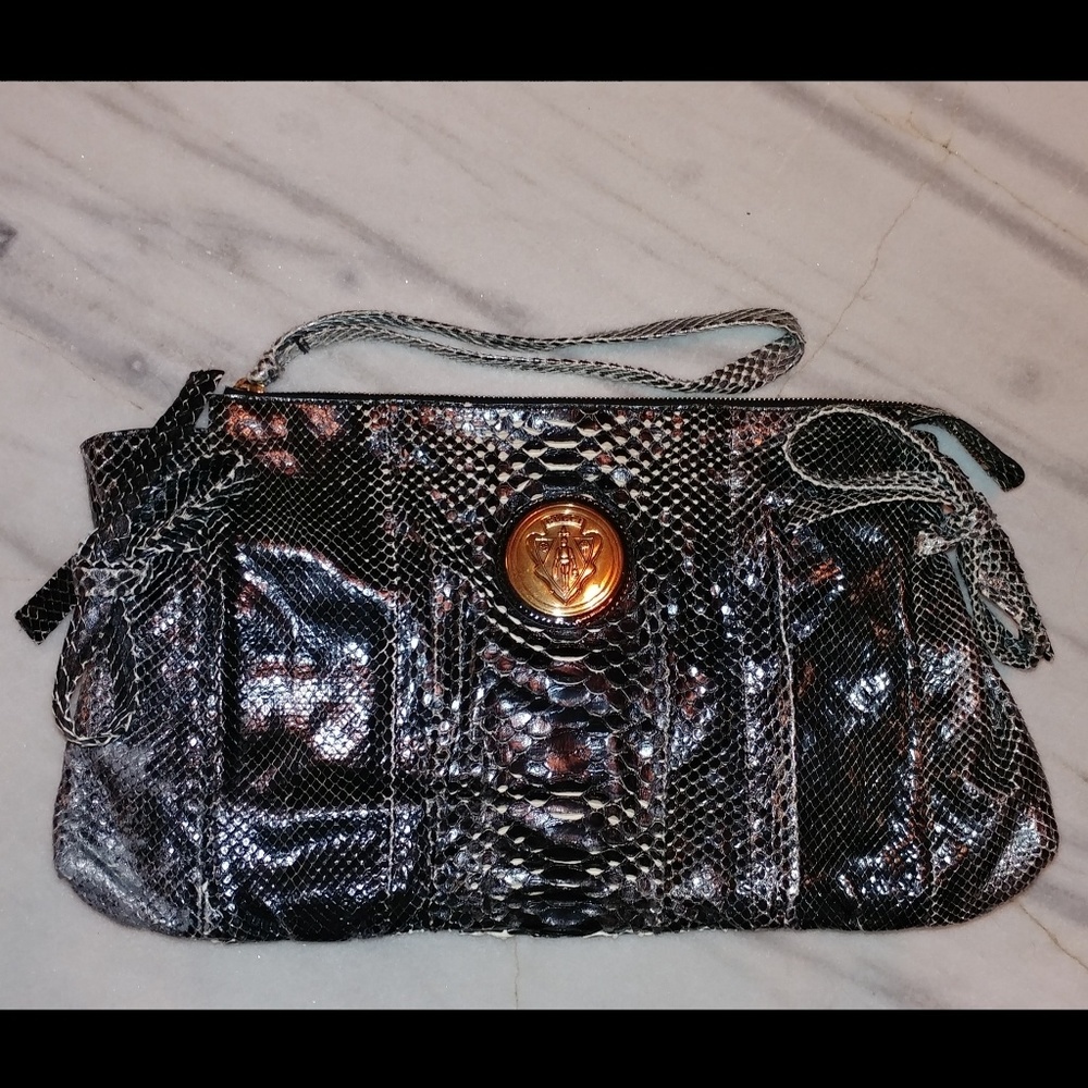 GUCCI Python Hysteria Large Clutch- Preowned